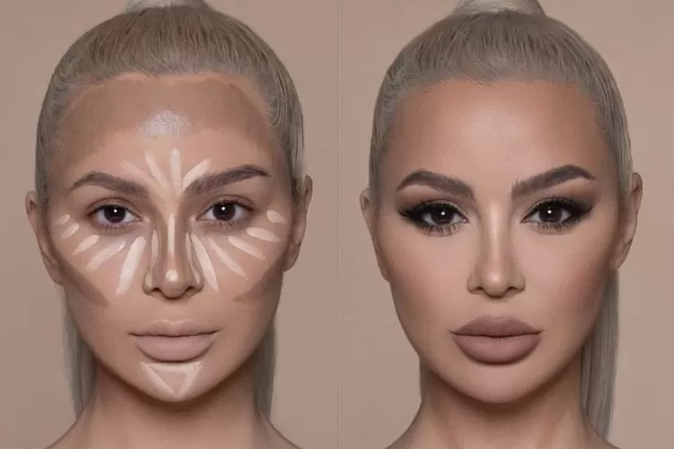Cara Serlahkan Dan Kontur Mengikut Bentuk Muka Bulat