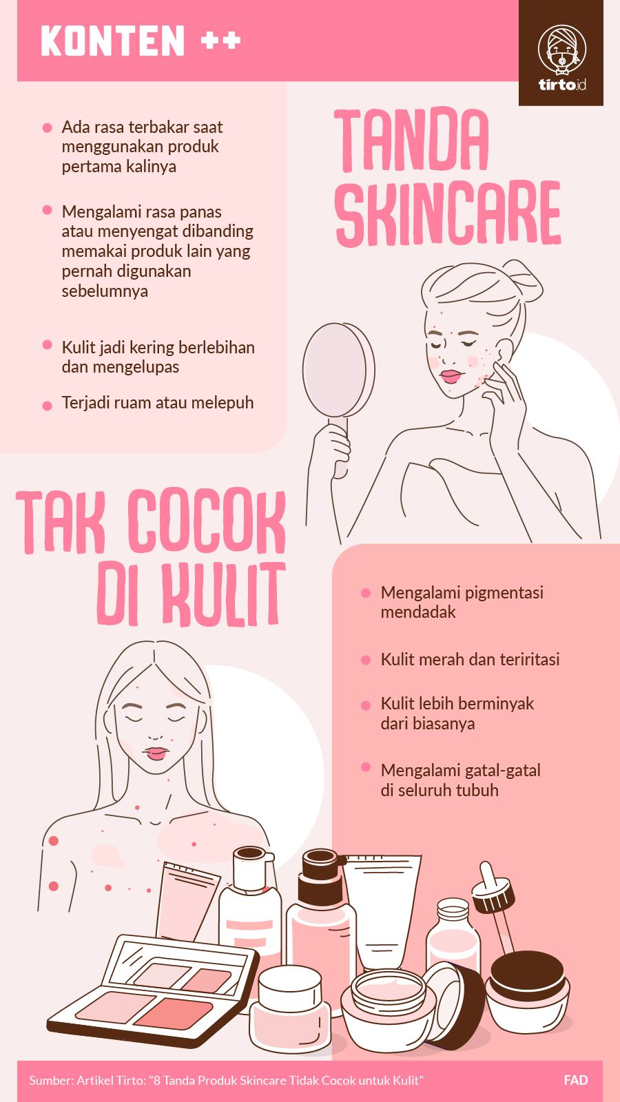 Tanda-tanda Produk Tidak Sesuai Untuk Kulit Anda